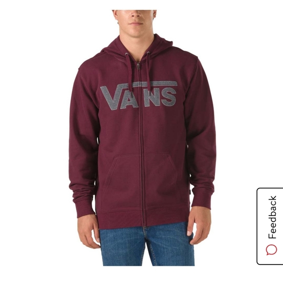 vans zip up sweatshirt